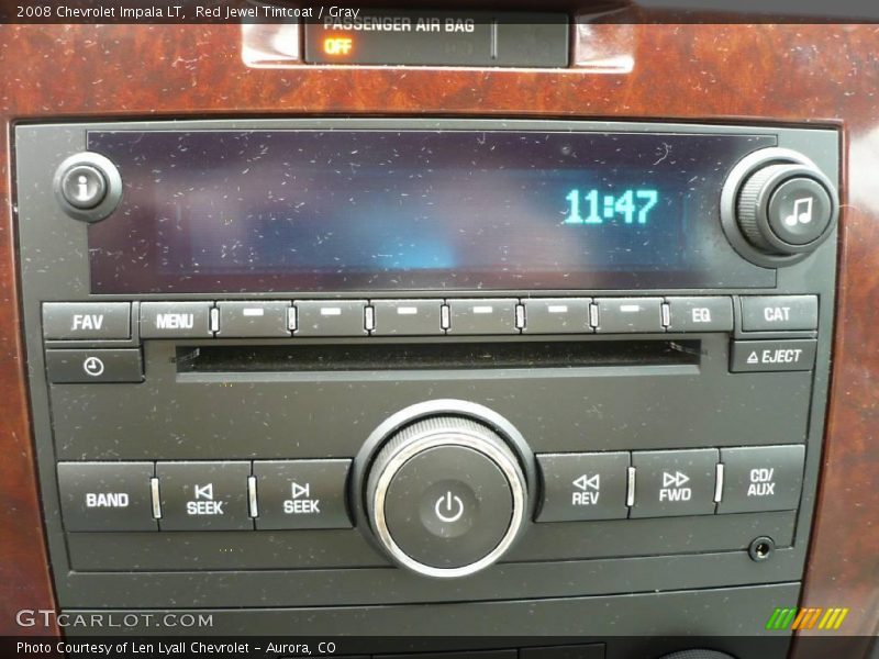 Red Jewel Tintcoat / Gray 2008 Chevrolet Impala LT