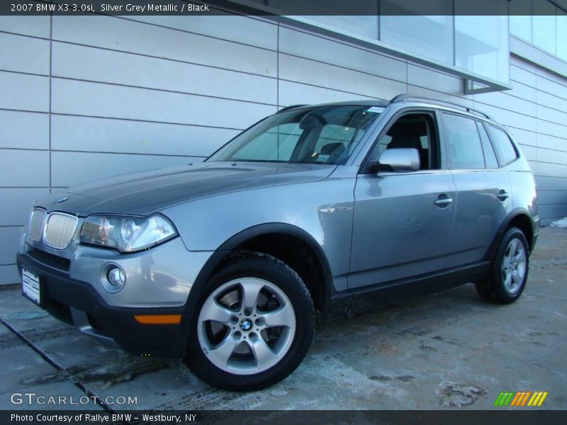 Silver Grey Metallic / Black 2007 BMW X3 3.0si