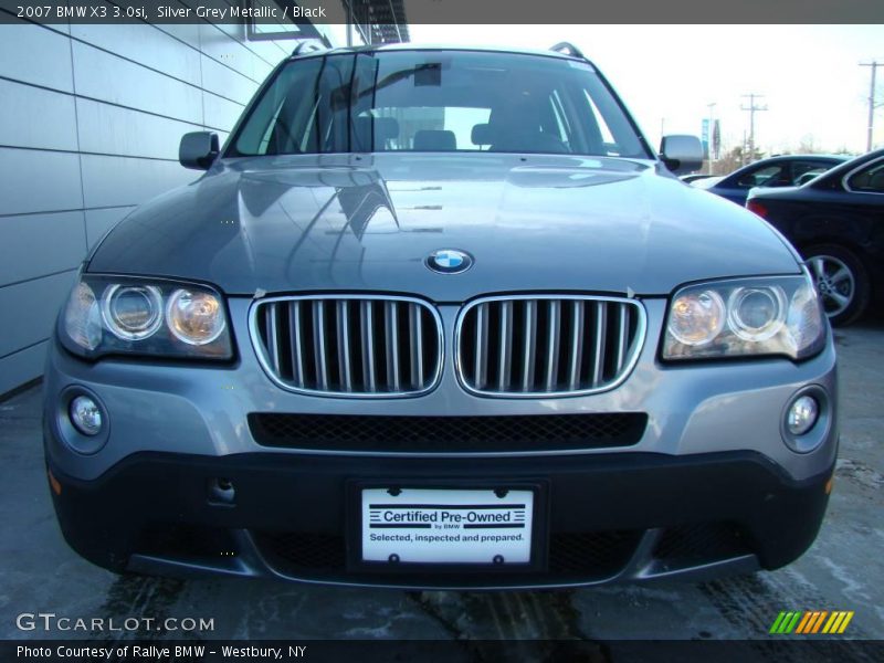 Silver Grey Metallic / Black 2007 BMW X3 3.0si