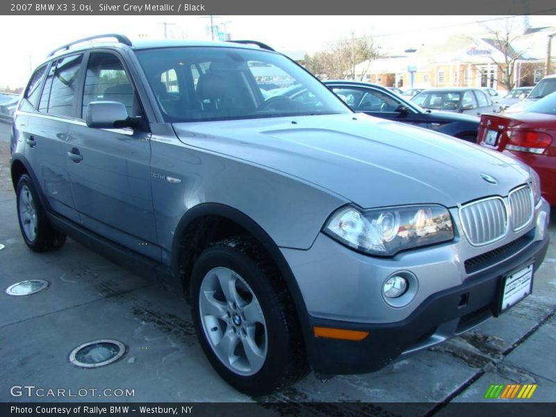 Silver Grey Metallic / Black 2007 BMW X3 3.0si