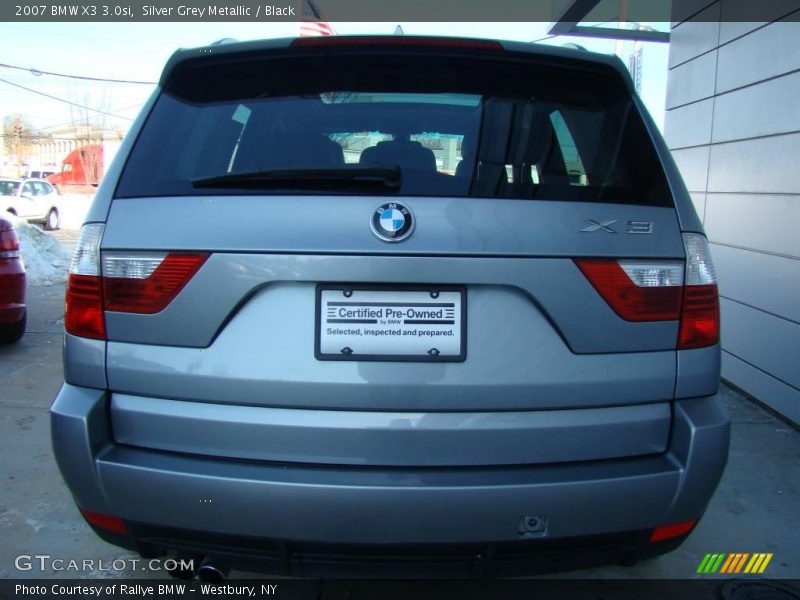 Silver Grey Metallic / Black 2007 BMW X3 3.0si