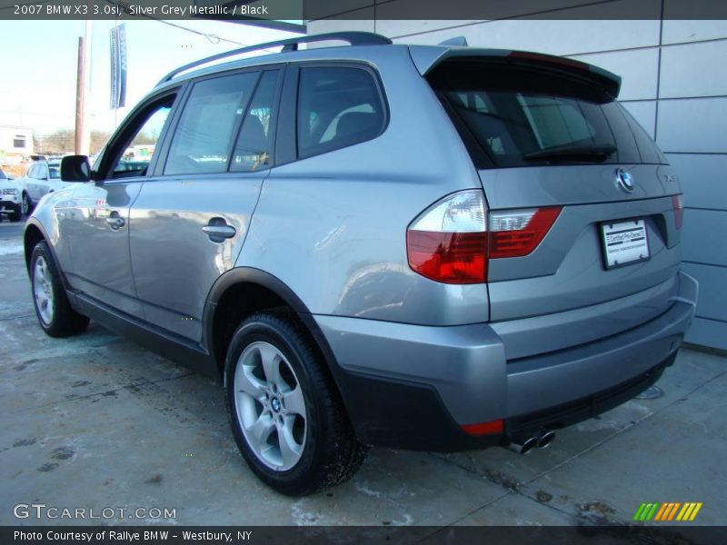 Silver Grey Metallic / Black 2007 BMW X3 3.0si
