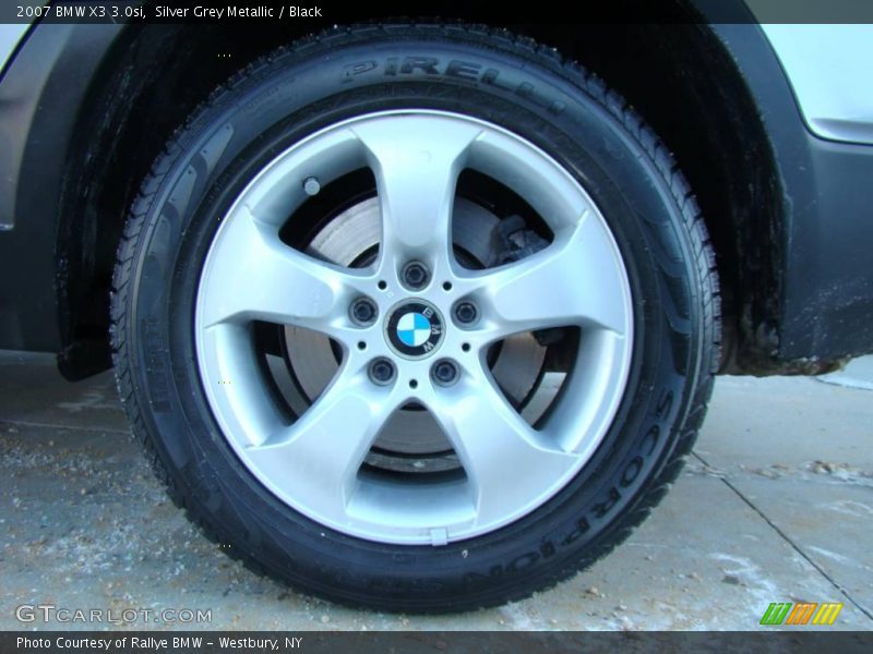 Silver Grey Metallic / Black 2007 BMW X3 3.0si