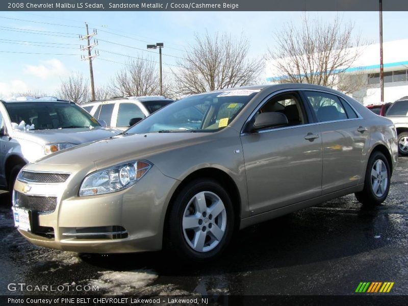 Sandstone Metallic / Cocoa/Cashmere Beige 2008 Chevrolet Malibu LS Sedan