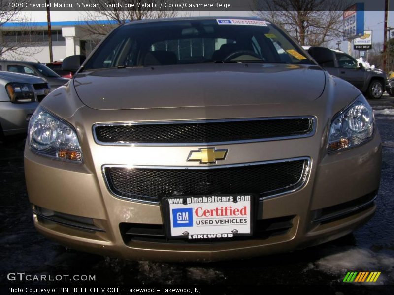 Sandstone Metallic / Cocoa/Cashmere Beige 2008 Chevrolet Malibu LS Sedan