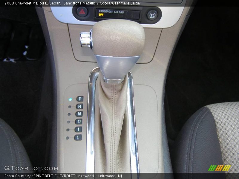 Sandstone Metallic / Cocoa/Cashmere Beige 2008 Chevrolet Malibu LS Sedan