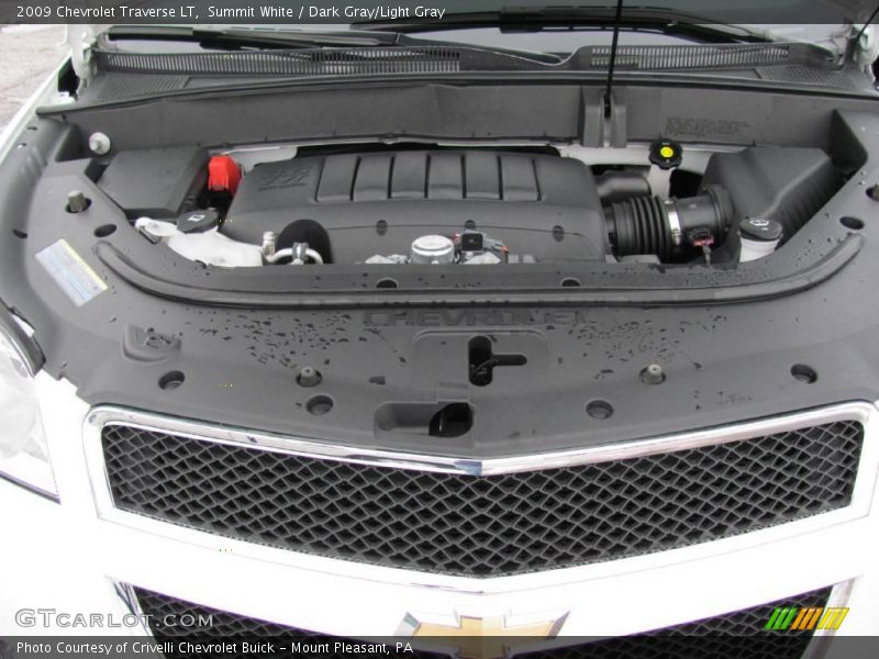 Summit White / Dark Gray/Light Gray 2009 Chevrolet Traverse LT
