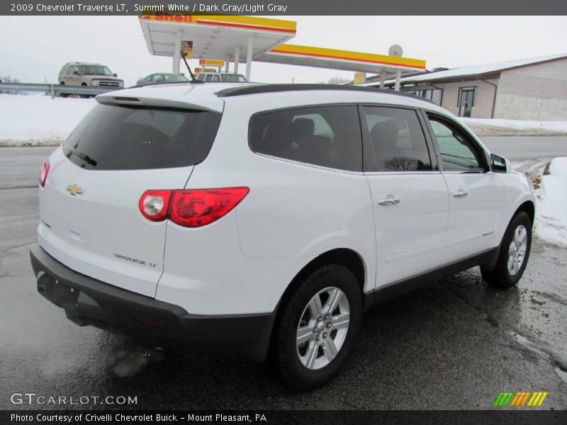 Summit White / Dark Gray/Light Gray 2009 Chevrolet Traverse LT