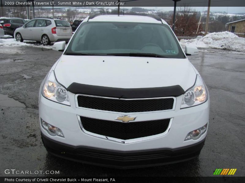 Summit White / Dark Gray/Light Gray 2009 Chevrolet Traverse LT