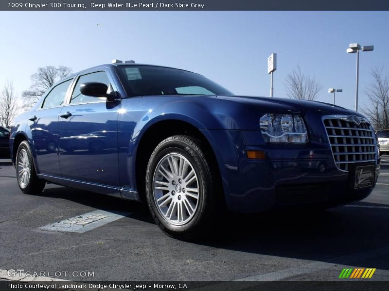 Deep Water Blue Pearl / Dark Slate Gray 2009 Chrysler 300 Touring