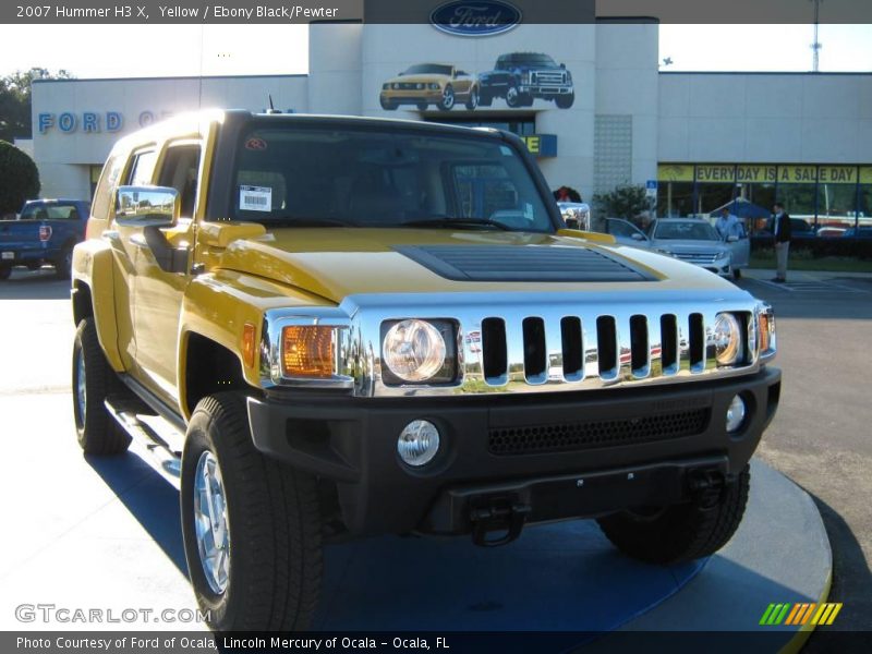 Yellow / Ebony Black/Pewter 2007 Hummer H3 X