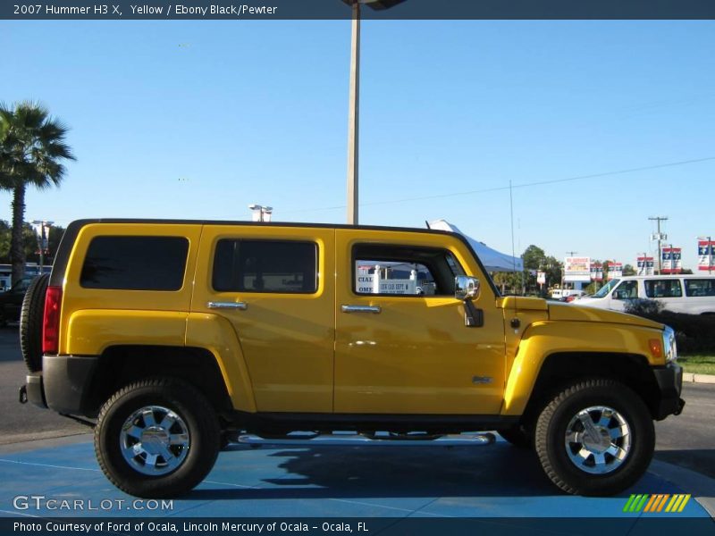 Yellow / Ebony Black/Pewter 2007 Hummer H3 X