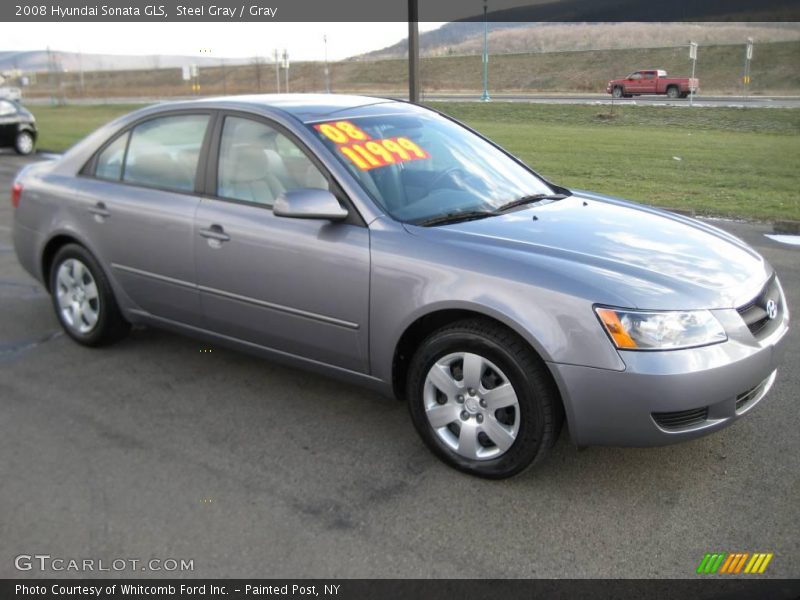 Steel Gray / Gray 2008 Hyundai Sonata GLS
