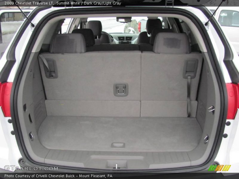 Summit White / Dark Gray/Light Gray 2009 Chevrolet Traverse LT