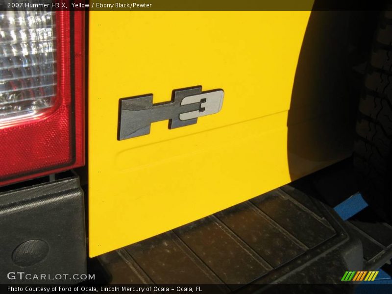 Yellow / Ebony Black/Pewter 2007 Hummer H3 X