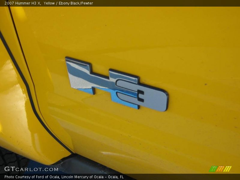 Yellow / Ebony Black/Pewter 2007 Hummer H3 X