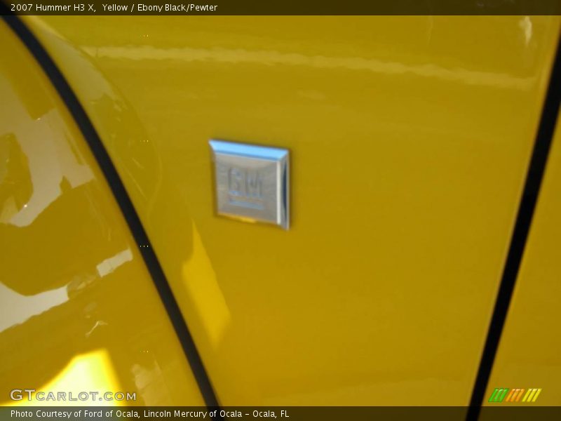 Yellow / Ebony Black/Pewter 2007 Hummer H3 X