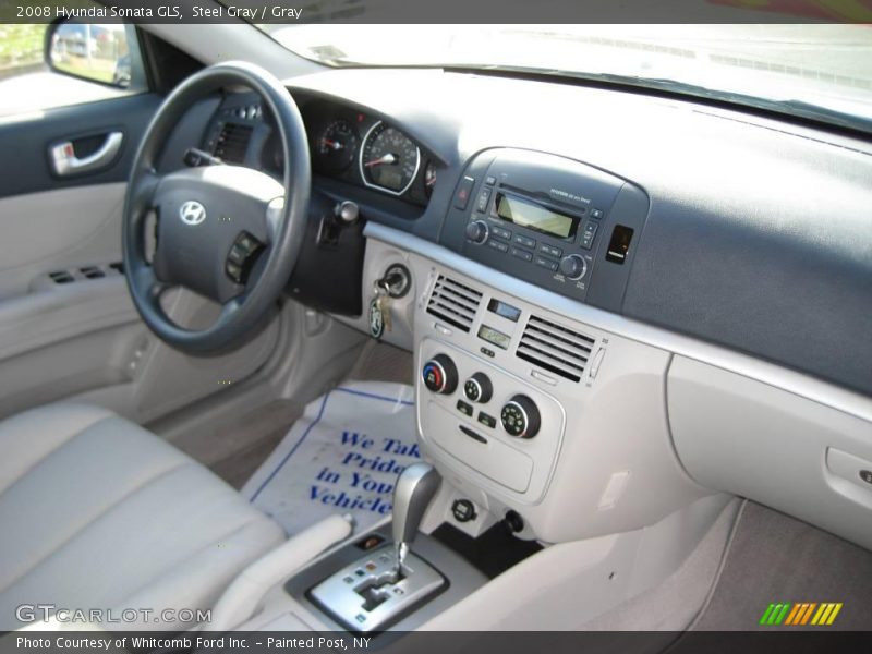 Steel Gray / Gray 2008 Hyundai Sonata GLS
