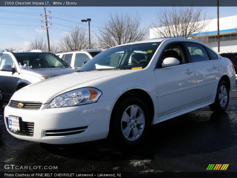 White / Ebony 2009 Chevrolet Impala LT