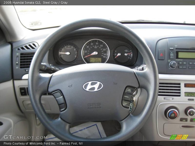 Steel Gray / Gray 2008 Hyundai Sonata GLS