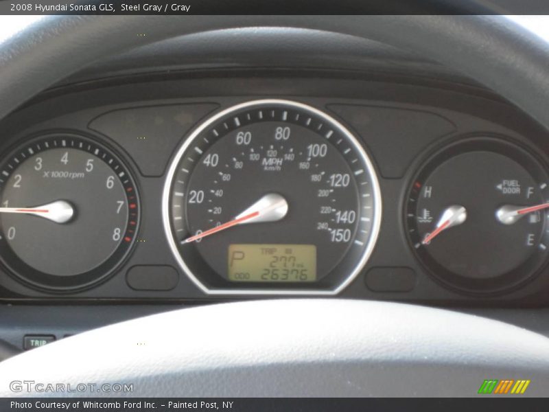 Steel Gray / Gray 2008 Hyundai Sonata GLS