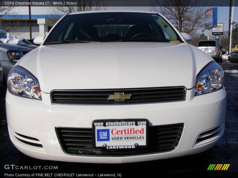 White / Ebony 2009 Chevrolet Impala LT