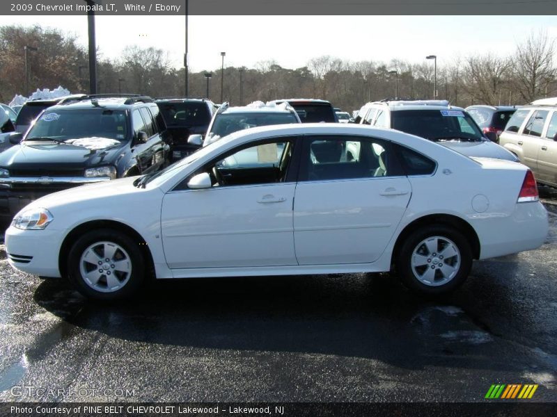 White / Ebony 2009 Chevrolet Impala LT