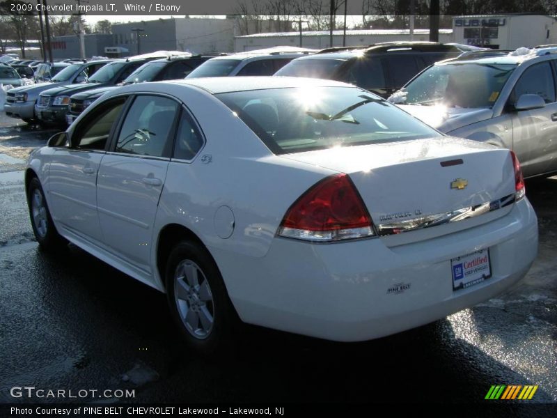 White / Ebony 2009 Chevrolet Impala LT