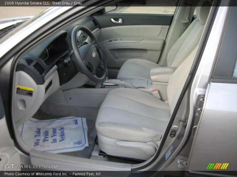 Steel Gray / Gray 2008 Hyundai Sonata GLS