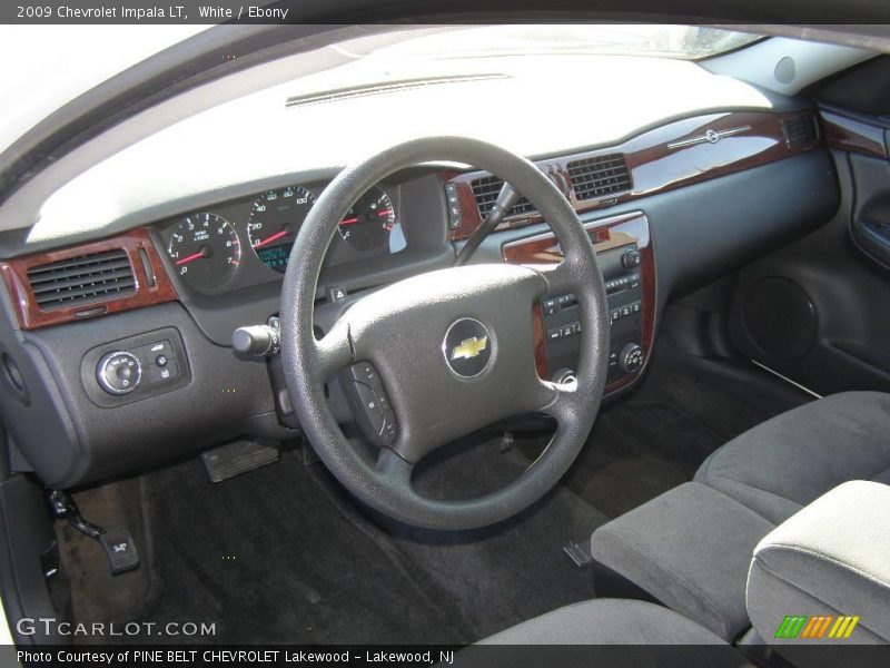 White / Ebony 2009 Chevrolet Impala LT