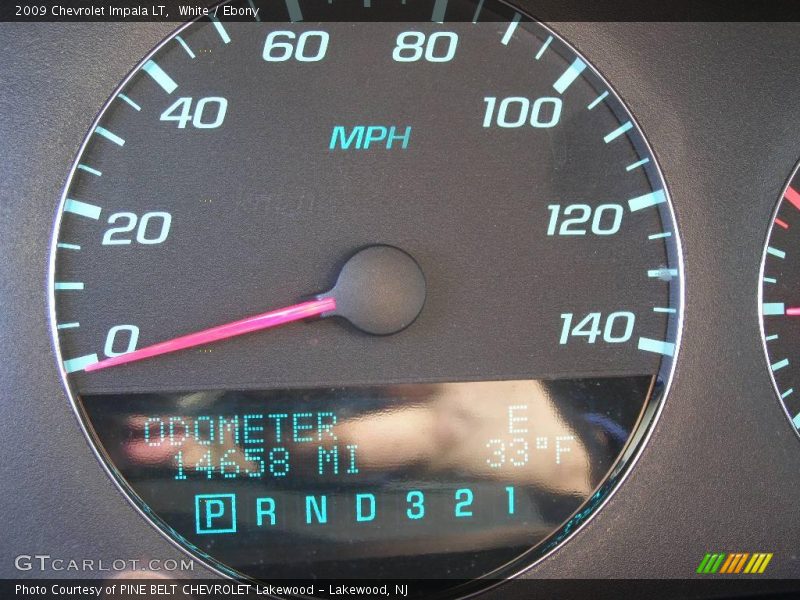 White / Ebony 2009 Chevrolet Impala LT