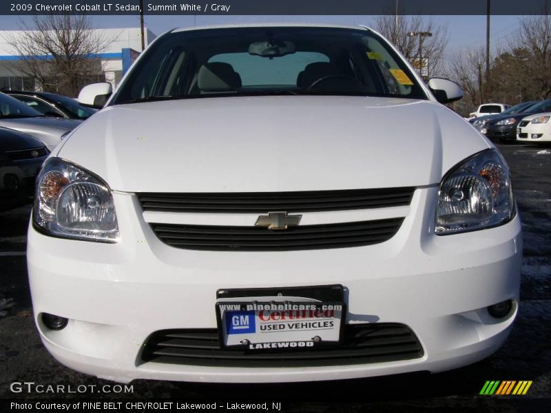 Summit White / Gray 2009 Chevrolet Cobalt LT Sedan
