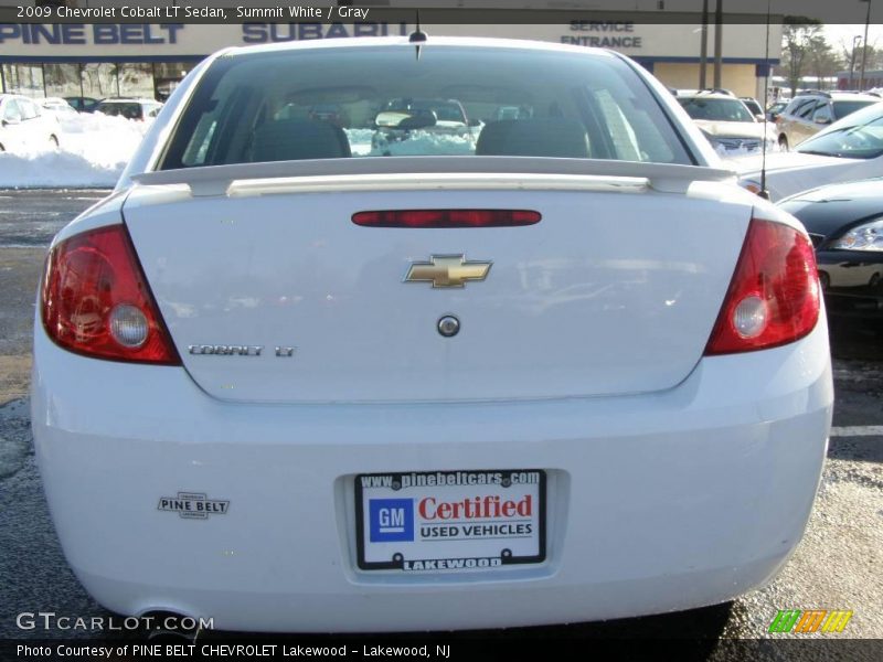 Summit White / Gray 2009 Chevrolet Cobalt LT Sedan