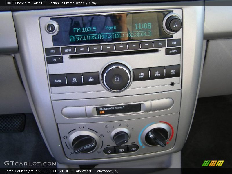 Summit White / Gray 2009 Chevrolet Cobalt LT Sedan