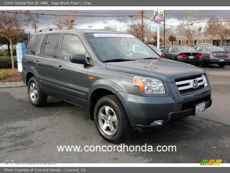 Sage Brush Pearl / Gray 2006 Honda Pilot EX 4WD