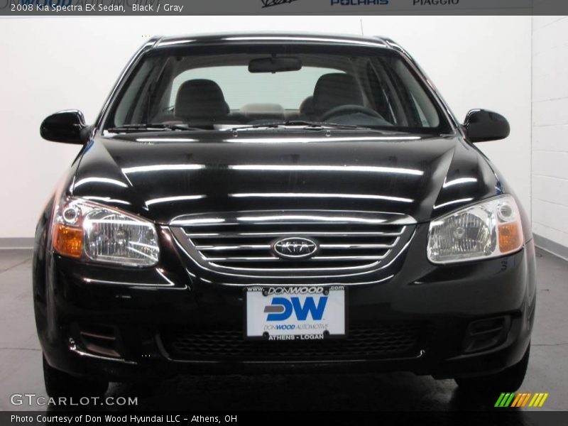 Black / Gray 2008 Kia Spectra EX Sedan