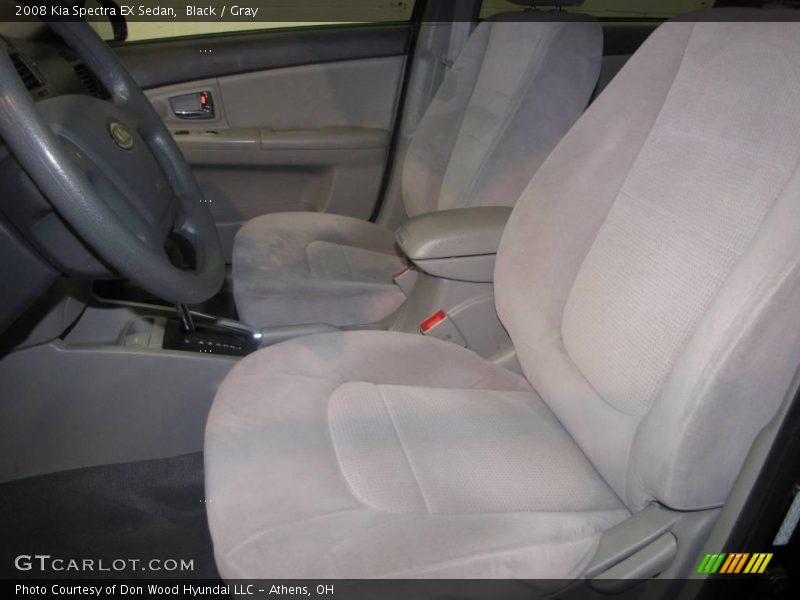 Black / Gray 2008 Kia Spectra EX Sedan