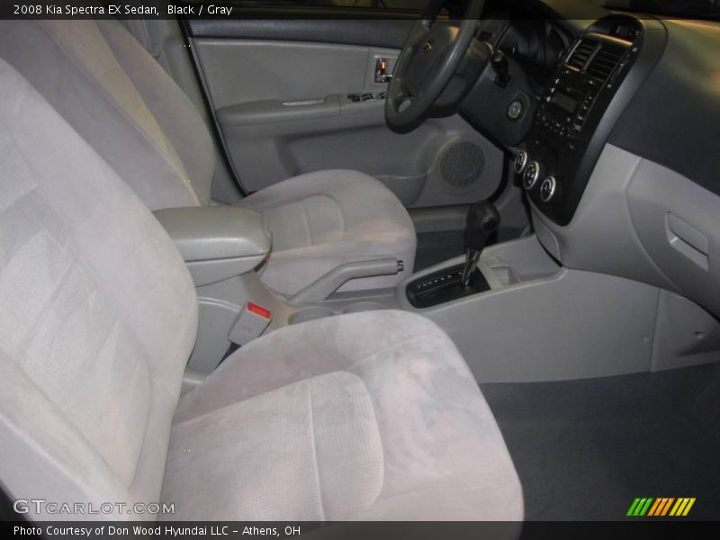 Black / Gray 2008 Kia Spectra EX Sedan