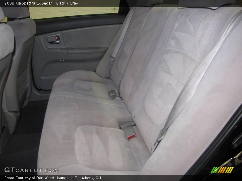 Black / Gray 2008 Kia Spectra EX Sedan