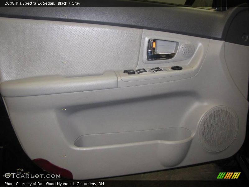 Black / Gray 2008 Kia Spectra EX Sedan