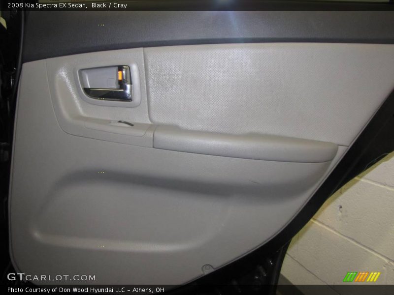 Black / Gray 2008 Kia Spectra EX Sedan
