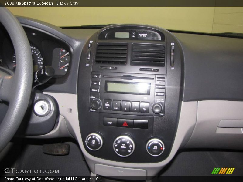 Black / Gray 2008 Kia Spectra EX Sedan