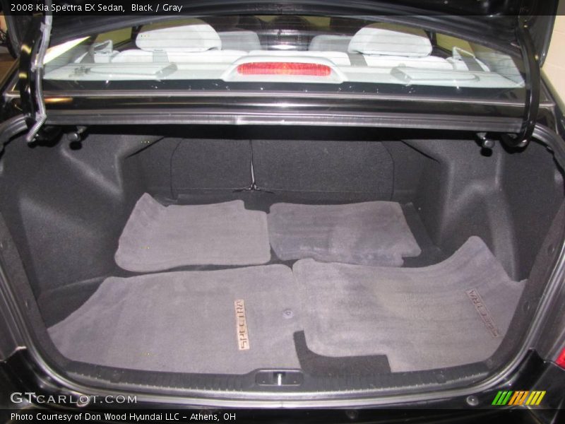 Black / Gray 2008 Kia Spectra EX Sedan