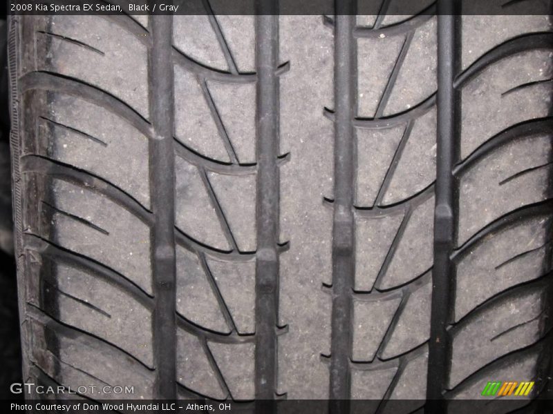 Black / Gray 2008 Kia Spectra EX Sedan