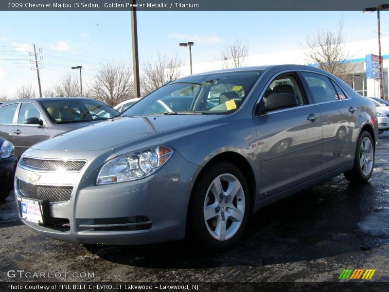 Golden Pewter Metallic / Titanium 2009 Chevrolet Malibu LS Sedan
