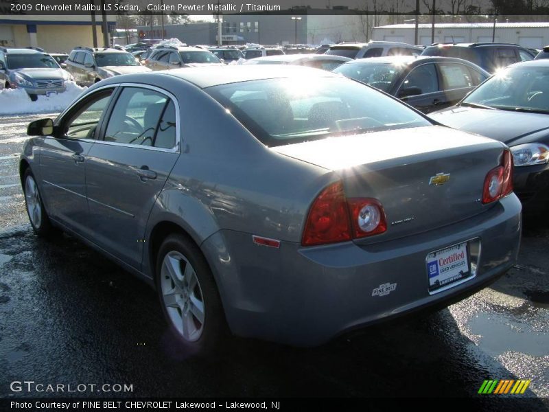 Golden Pewter Metallic / Titanium 2009 Chevrolet Malibu LS Sedan