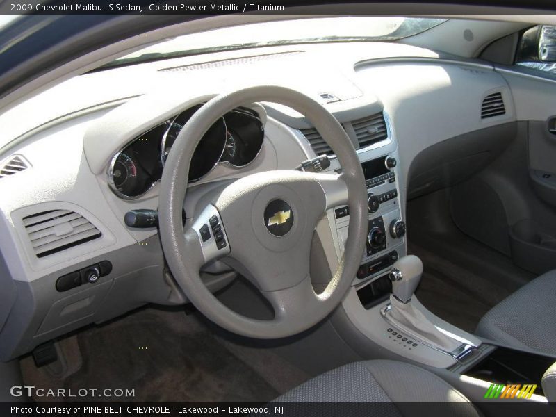 Golden Pewter Metallic / Titanium 2009 Chevrolet Malibu LS Sedan