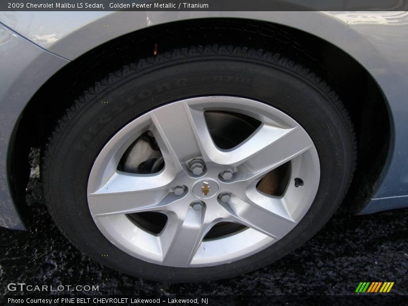 Golden Pewter Metallic / Titanium 2009 Chevrolet Malibu LS Sedan