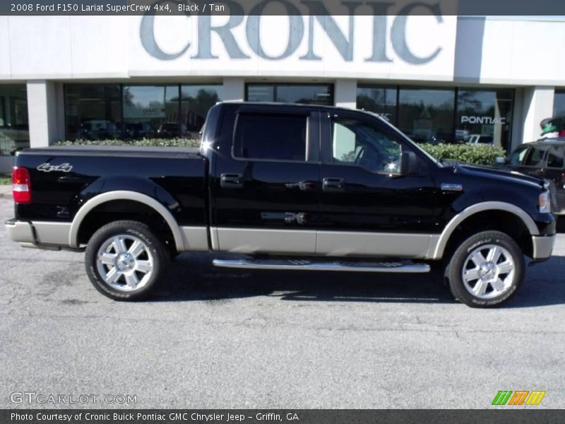Black / Tan 2008 Ford F150 Lariat SuperCrew 4x4