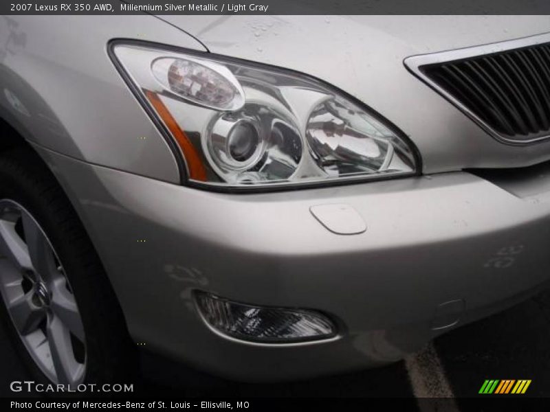 Millennium Silver Metallic / Light Gray 2007 Lexus RX 350 AWD